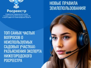 Топ самых частых вопросов о неиспользуемых садовых участках:  разъяснения эксперта  Нижегородского Росреестра